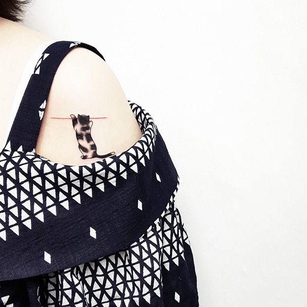 Les 18 meilleures idées de tatouages chat | So Busy Girls