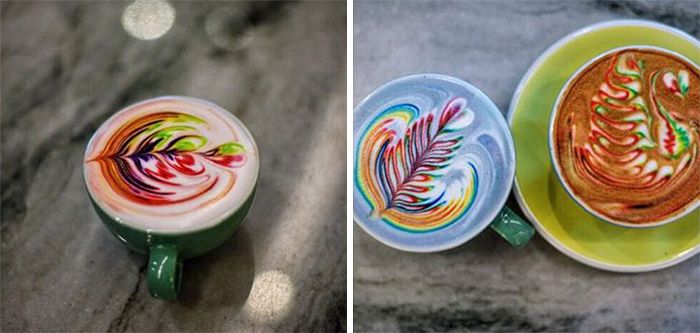 Il sert les plus jolis cafés au monde grâce à des motifs colorés incroyables | So Busy Girls