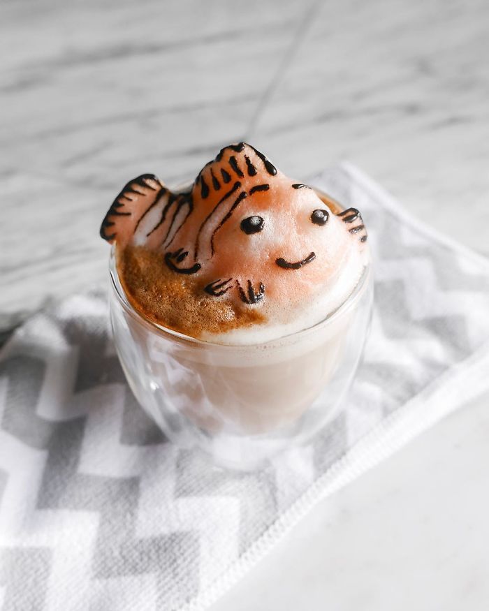 Cette jeune femme crée des cafés latte en 3D tellement mignons qu'on n'oserait pas les boire | So Busy Girls