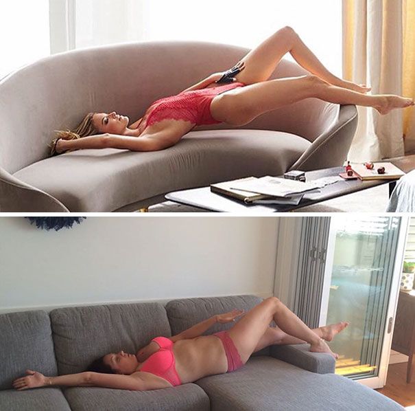 Cette femme reproduit avec beaucoup d'humour les photos Instagram des stars | So Busy Girls