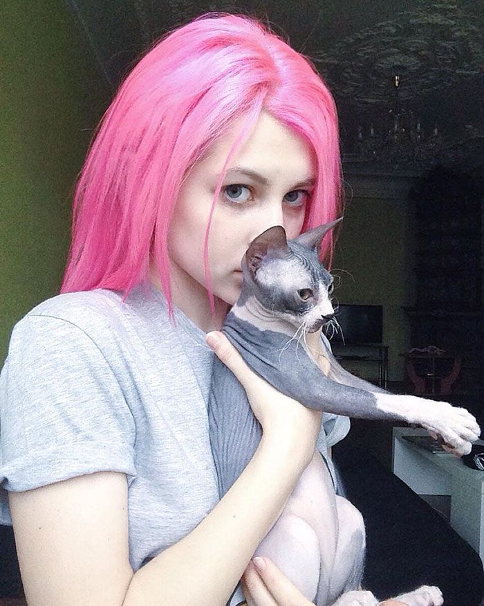 Les amoureuses des chats et des cheveux arc-en-ciel vont adorer cette nouvelle coiffure | So Busy Girls