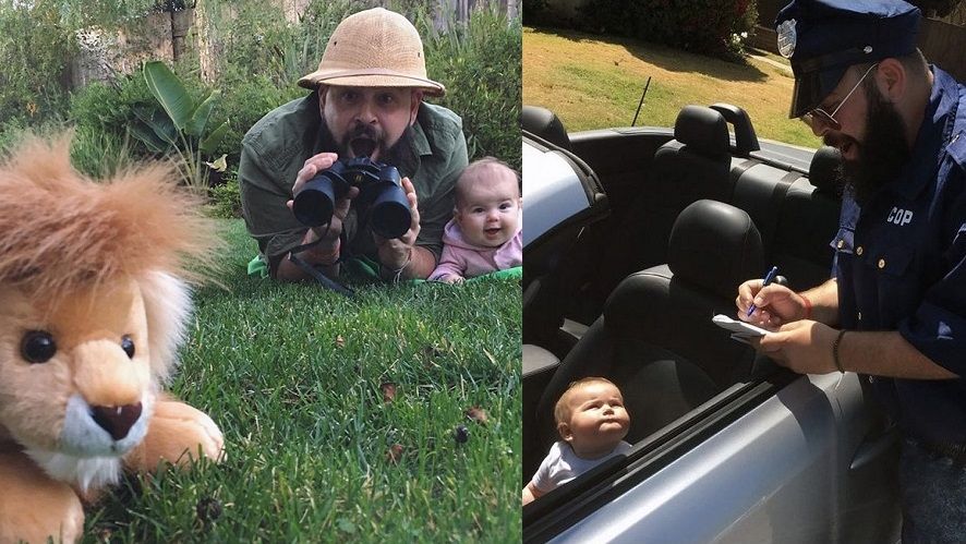 Ce père se prend en photo avec sa petite fille dans des mises en scène rigolotes : c'est trop mignon ! | So Busy Girls