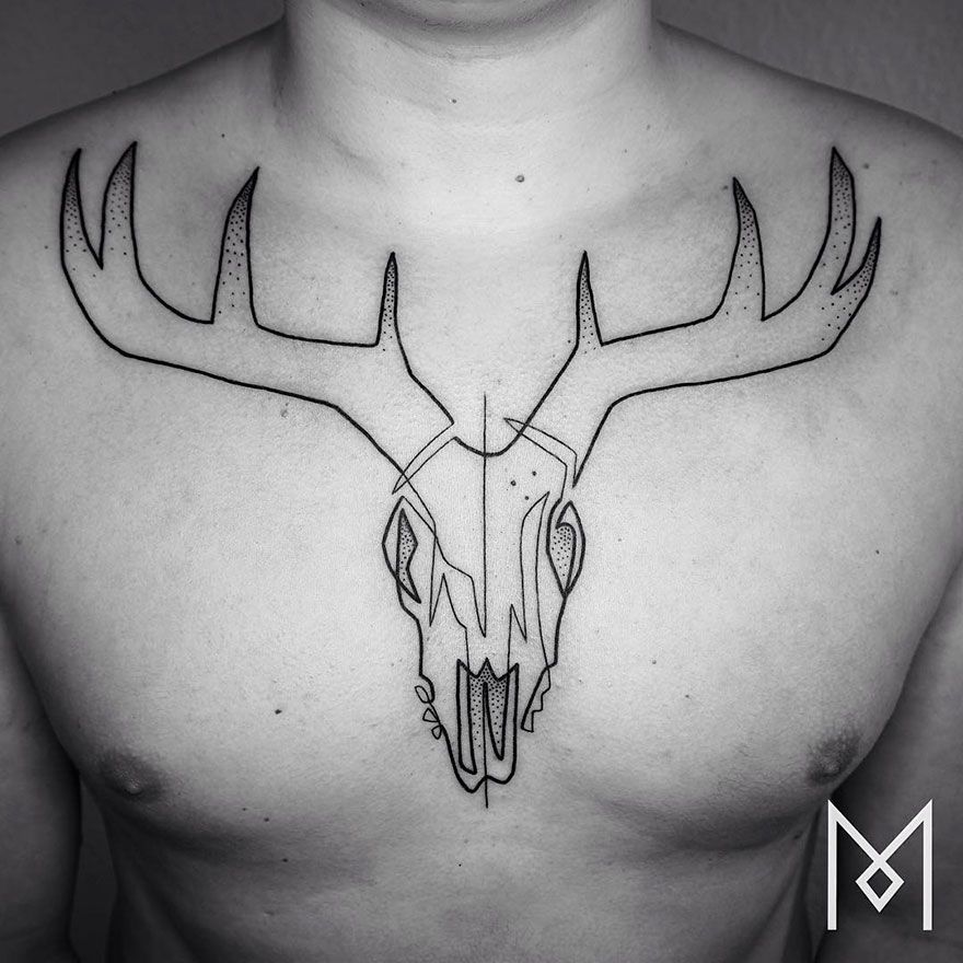 Des tatouages minimalistes réalisés avec un seul trait d'encre | So Busy Girls