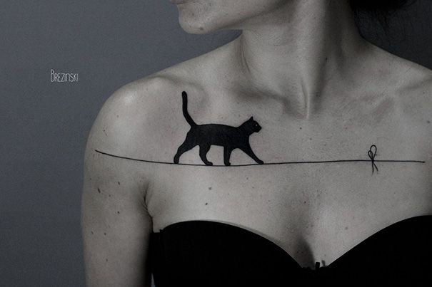 Les 18 meilleures idées de tatouages chat | So Busy Girls