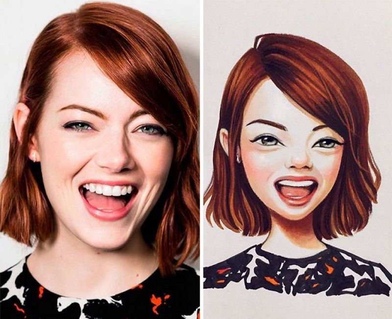 Découvrez comment ces célébrités ont été transformées en personnages de dessins animés | So Busy Girls