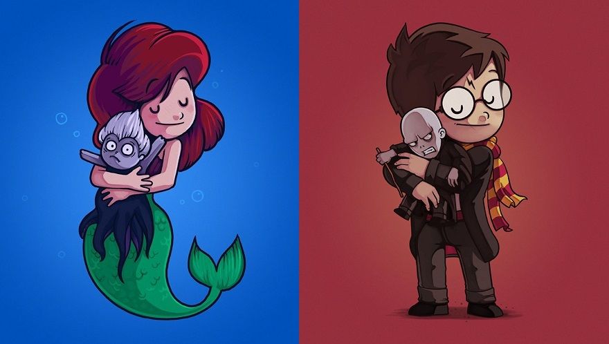 Ces adorables illustrations de méchants changeront totalement la perception que vous avez d'eux | So Busy Girls