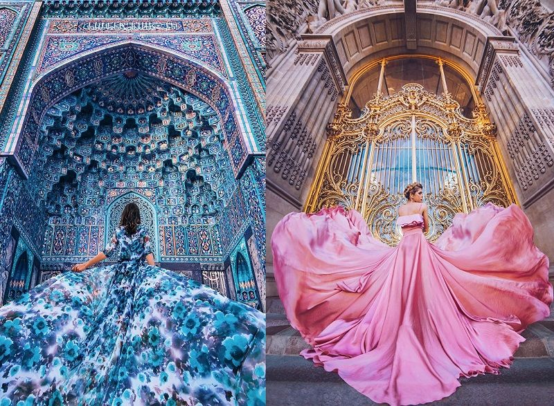 Ces robes de princesses sur fond de paysages de rêve vont vous mettre des étoiles dans les yeux | So Busy Girls