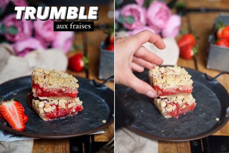 La recette du trumble aux fraises facile et parfaite pour l'été | So Busy Girls