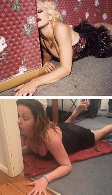 Cette femme pleine d'humour se moque des stars en reproduisant leurs photos Instagram | So Busy Girls
