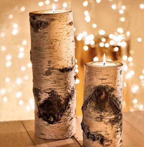 FABRIQUER DES BOUGEOIRS EN BOIS DE BOULEAU | So Busy Girls
