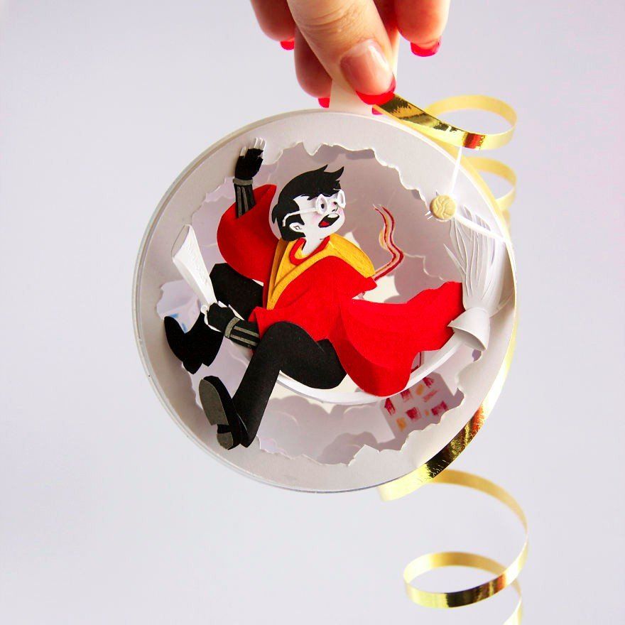 Ces décorations de Noël Harry Potter en papier sont magnifiques | So Busy Girls