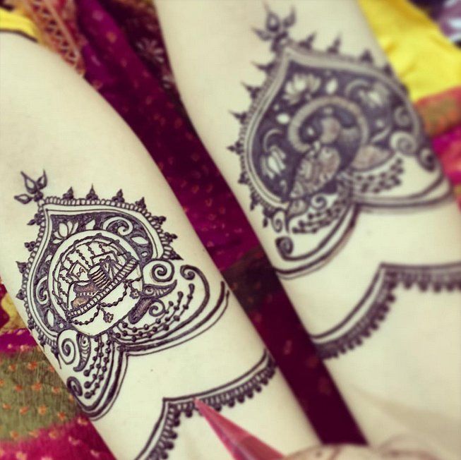Des tatouages henné bollywood similaires sur les bras | So Busy Girls