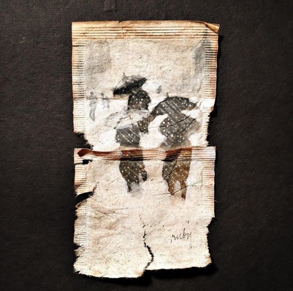 Elle dessine sur des sachets de thé usagés et le résultat est magnifique | So Busy Girls