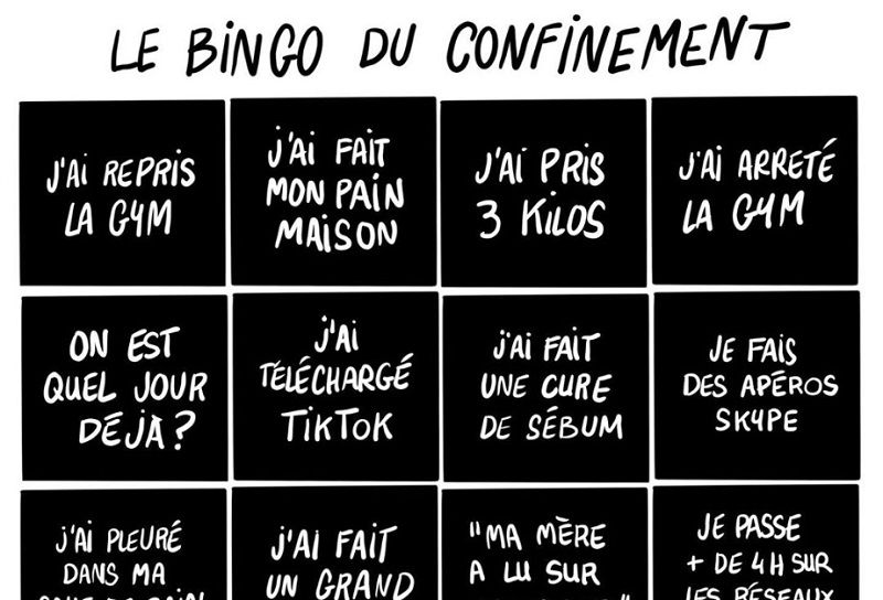 Le bingo du confinement (on est sûrs que vous en avez au moins 8 !) | So Busy Girls