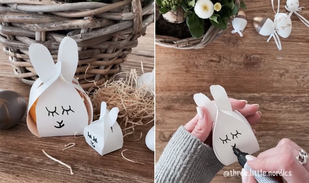 DIY : le tuto déco facile pour faire des petits lapins de Pâques en papier | So Busy Girls