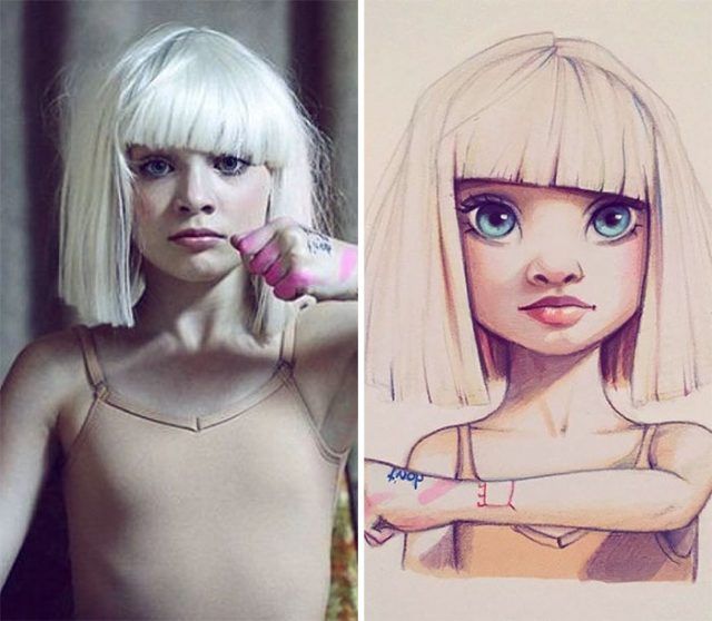 Découvrez comment ces célébrités ont été transformées en personnages de dessins animés | So Busy Girls