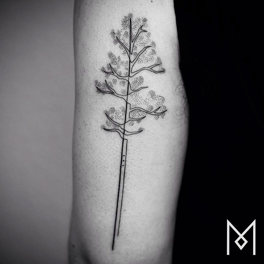 Des tatouages minimalistes réalisés avec un seul trait d'encre | So Busy Girls