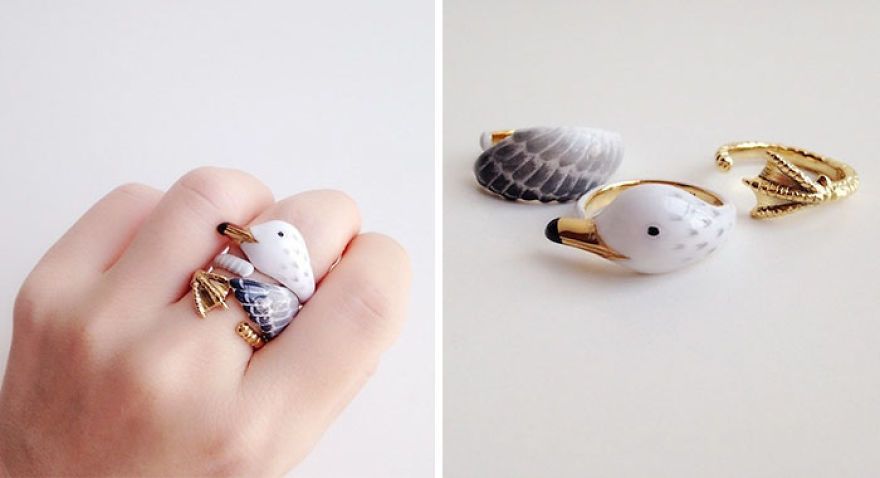 Ces trios de bagues deviennent des animaux quand vous les portez en même temps | So Busy Girls