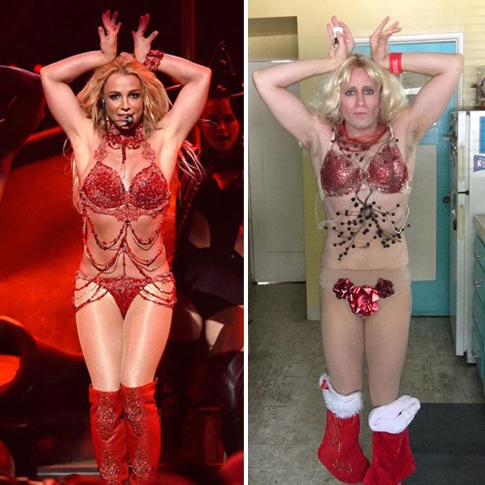Tom Lenk qui reproduit la tenue de Britney Spears | So Busy Girls