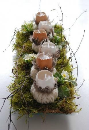 Des bougeoirs oeufs de Pâques pour décorer la table | So Busy Girls