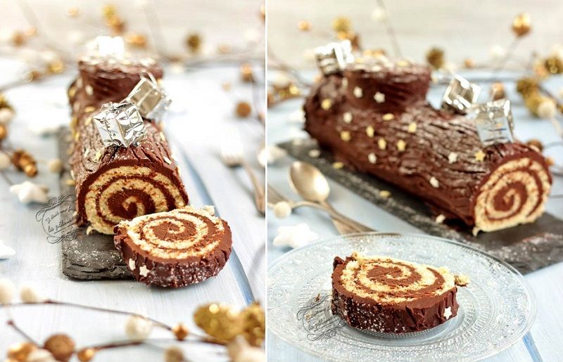 La recette de la bûche de Noël choco noisettes roulée, facile et délicieuse | So Busy Girls