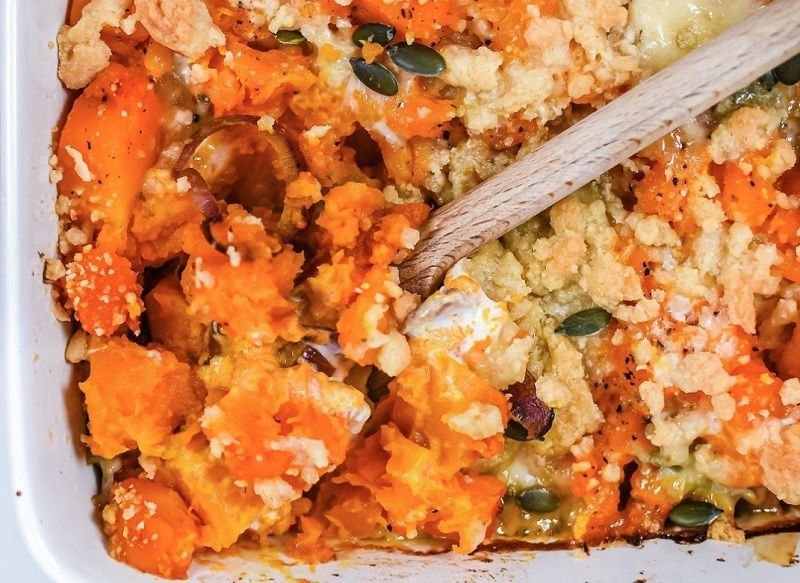 La recette du crumble de potimarron au gorgonzola facile | So Busy Girls