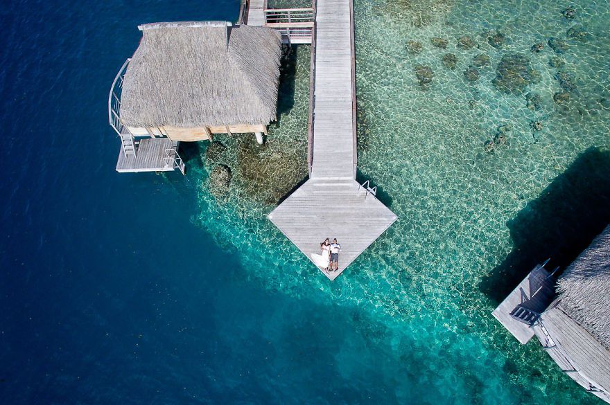 Cette photographe prend ses plus belles photos de mariage... du ciel, à l'aide d'un drone | So Busy Girls