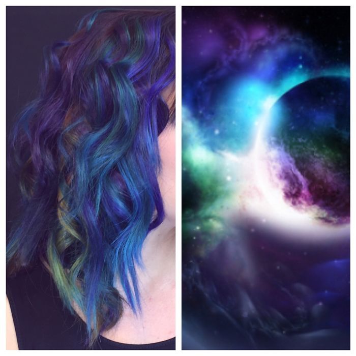 La tendance coiffure Galaxy Hair pour des cheveux aux couleurs de l'espace | So Busy Girls