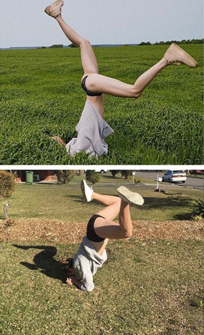 Cette femme pleine d'humour se moque des stars en reproduisant leurs photos Instagram | So Busy Girls