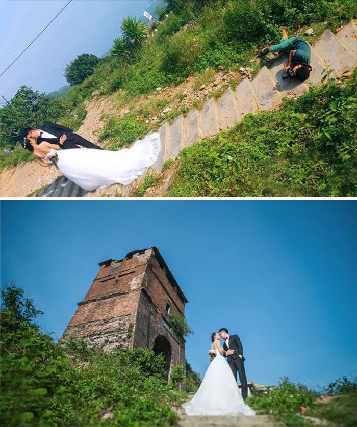 18 photos qui prouvent que les photographes de mariage sont prêts à tout pour prendre une belle photo | So Busy Girls