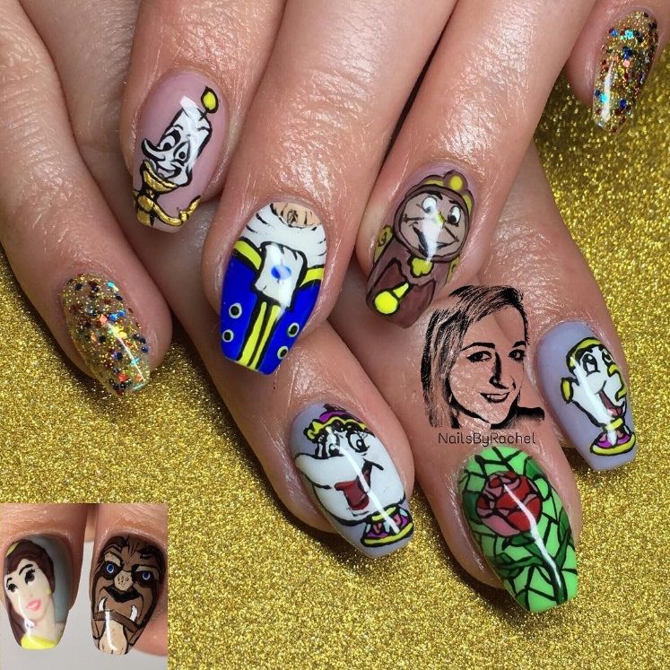 14 idées de nail arts La Belle et La Bête | So Busy Girls