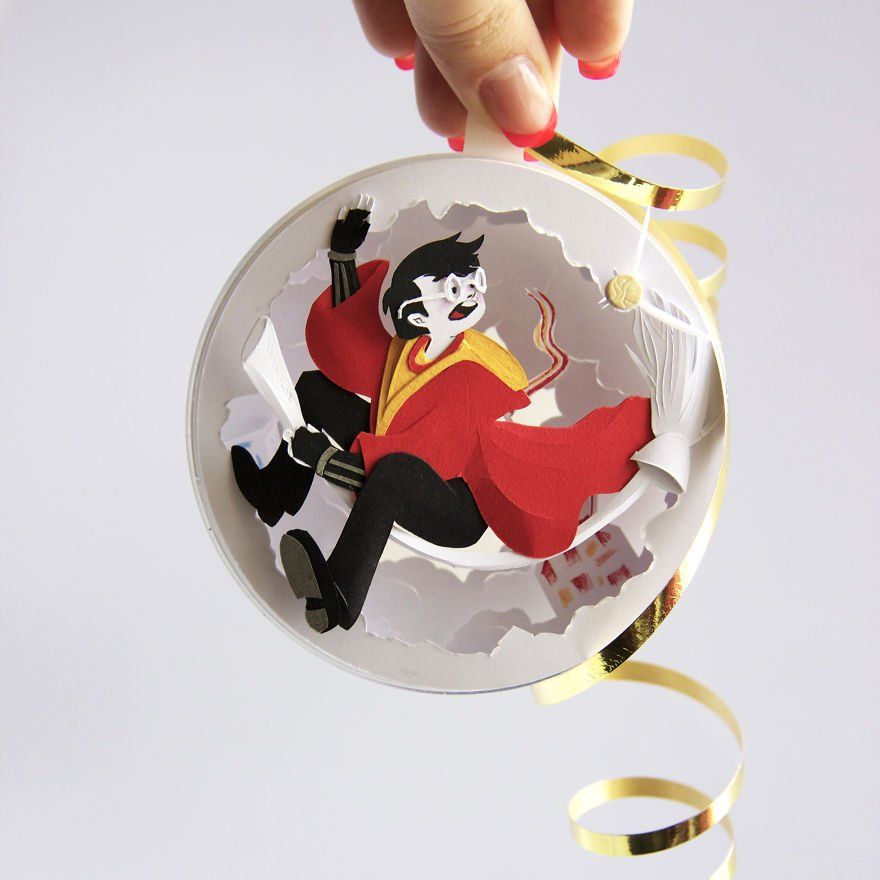 Ces décorations de Noël Harry Potter en papier sont magnifiques | So Busy Girls