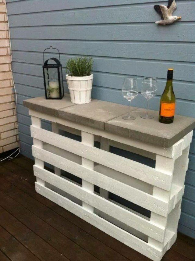 Un petit bar de jardin en palettes | So Busy Girls