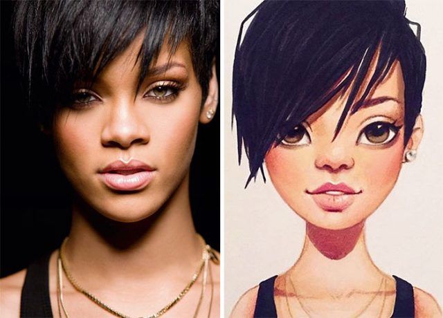 Découvrez comment ces célébrités ont été transformées en personnages de dessins animés | So Busy Girls