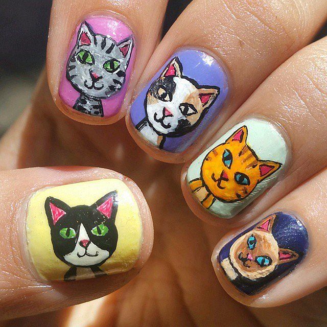 Les amoureuses des chats vont adorer ces nail arts félins | So Busy Girls