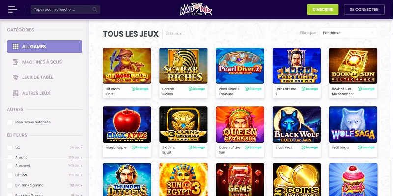 Madnix Casino FR