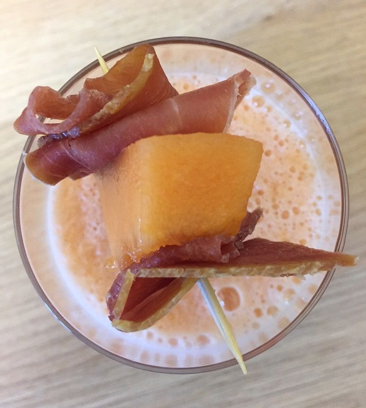 Soupe froide de melon