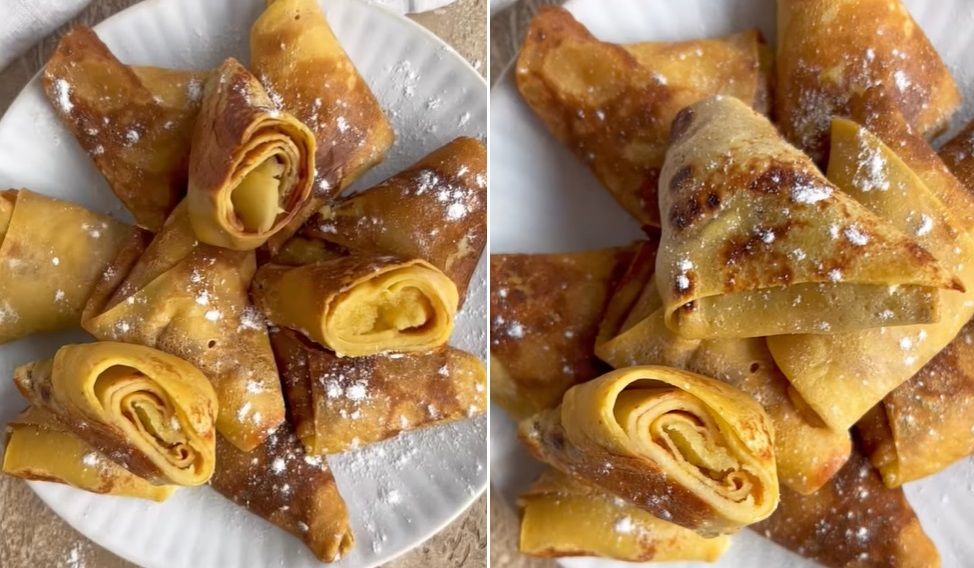 La recette des crêpes fourrées à la frangipane version samoussas | So Busy Girls