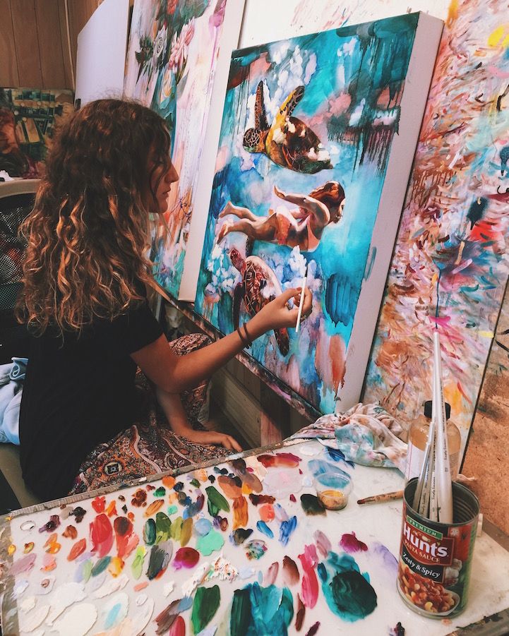 A seulement 16 ans, cette jeune artiste a déjà un talent incroyable et peint des toiles absolument fantastiques ! | So Busy Girls