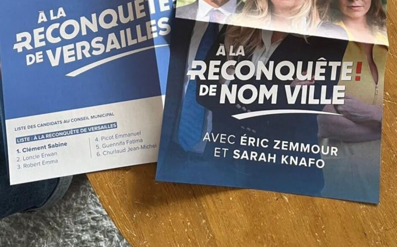 À Versailles, un simple tract pour les municipales déclenche un énorme fou rire politique