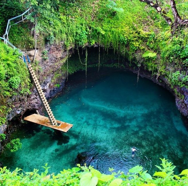 Sua Ocean Trench, Samoa | So Busy Girls