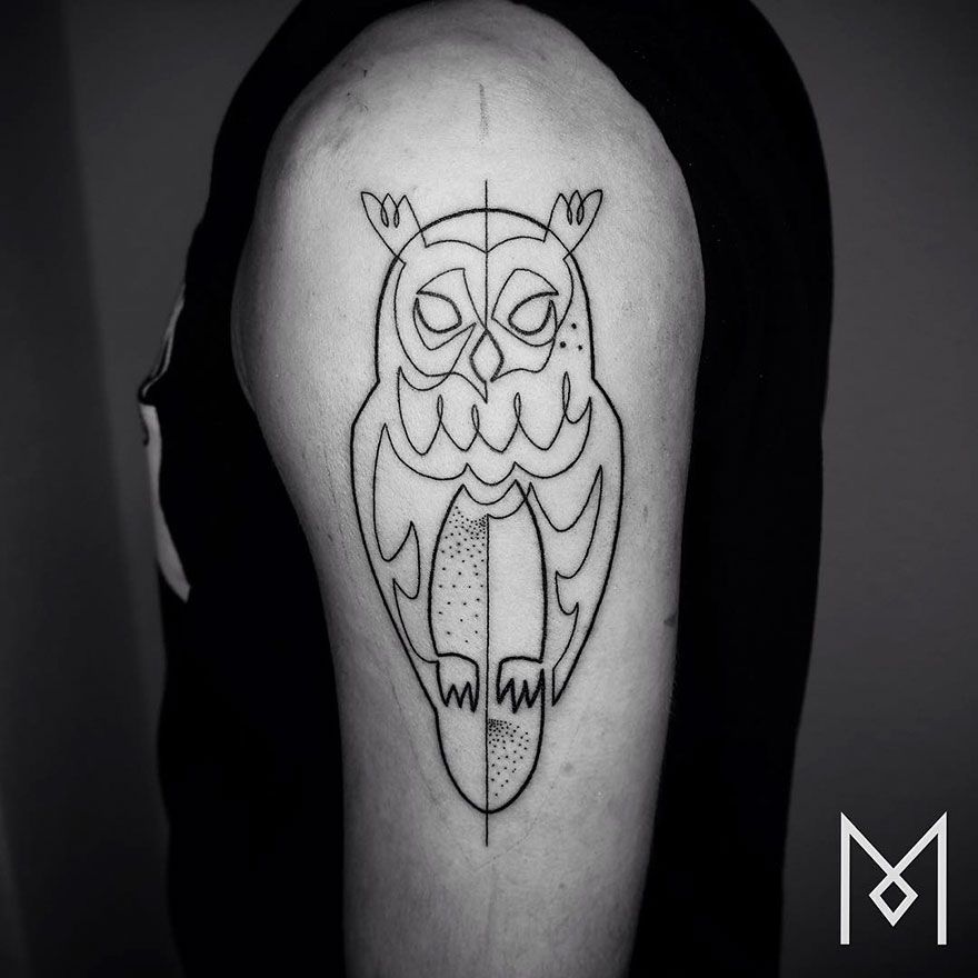 Des tatouages minimalistes réalisés avec un seul trait d'encre | So Busy Girls