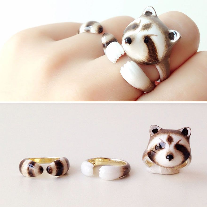 Ces trios de bagues deviennent des animaux quand vous les portez en même temps | So Busy Girls
