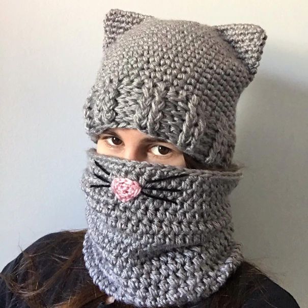 Une écharpe et un bonnet chat | So Busy Girls