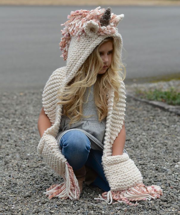 Un chapeau - écharpe licorne | So Busy Girls