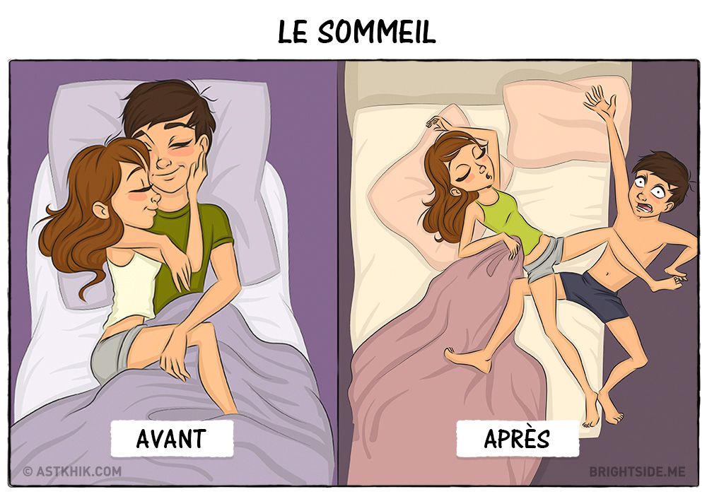 9 illustrations qui résument parfaitement votre vie avant et après le mariage | So Busy Girls