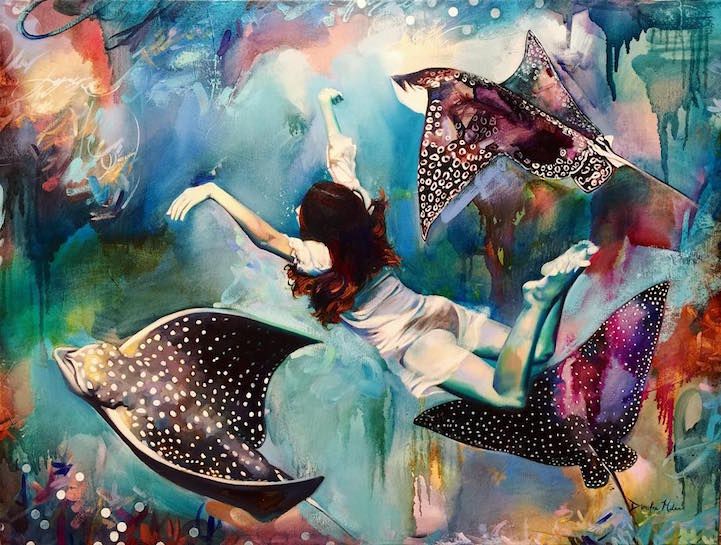A seulement 16 ans, cette jeune artiste a déjà un talent incroyable et peint des toiles absolument fantastiques ! | So Busy Girls