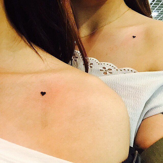 De petits tatouages coeurs à faire sur l'épaule | So Busy Girls