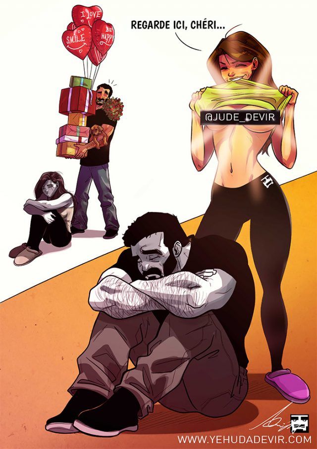 Cet illustrateur dessine des BD hilarantes sur sa vie quotidienne avec sa femme | So Busy Girls