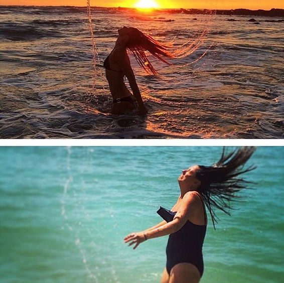 Ce moment où, quand tu sors de l'eau, tes cheveux sont trempés... | So Busy Girls
